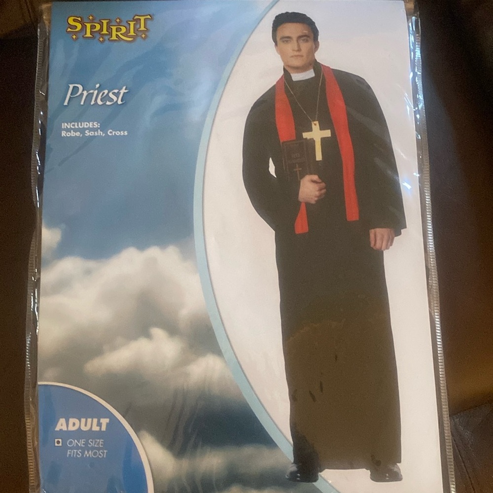 NEW| Adult Priest Costume | one size (fit most adult)